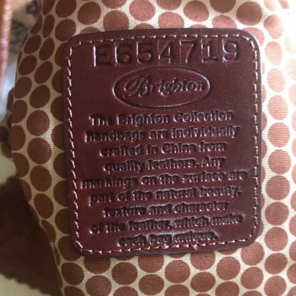 Brighton Tan Leather Tote Bag - Picture 11 of 13